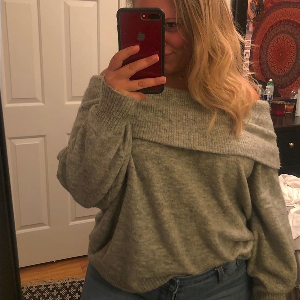 Off the shoulder sweater